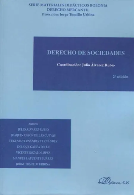 Derecho Mercantil Ii: Derecho de Sociedades