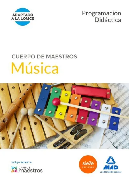 015 Progr Musica. Programación Didáctica Cuerpo de Maestros Adaptado Lomce