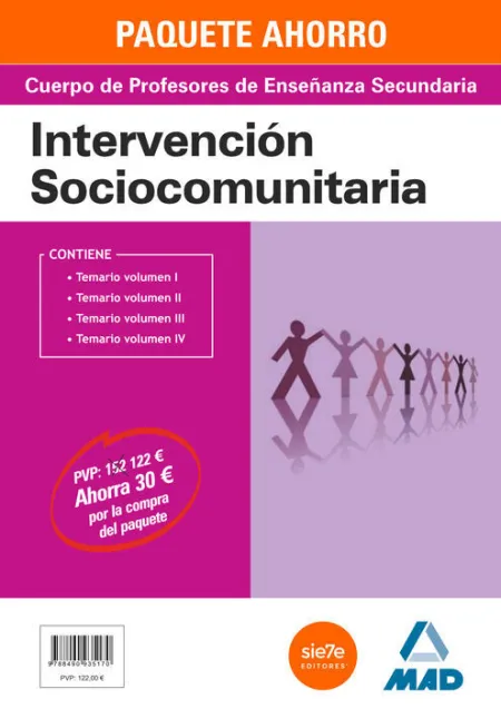 Paquete Ahorro Intervención Sociocomunitaria Cuerpo de Profesores de Enseñanza S