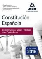 016 Constitucion Española. Cuestionarios y Casos Practicos