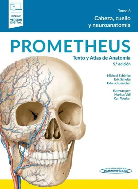 021 T3 Prometheus Texto y Atlas de Anatomia: Cabeza, Cuello y Neuroanatomia