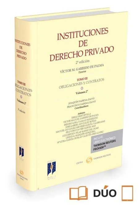 017 T3/ Vol2 Instituciones de Derecho Privado: Obligaciones y Contratos