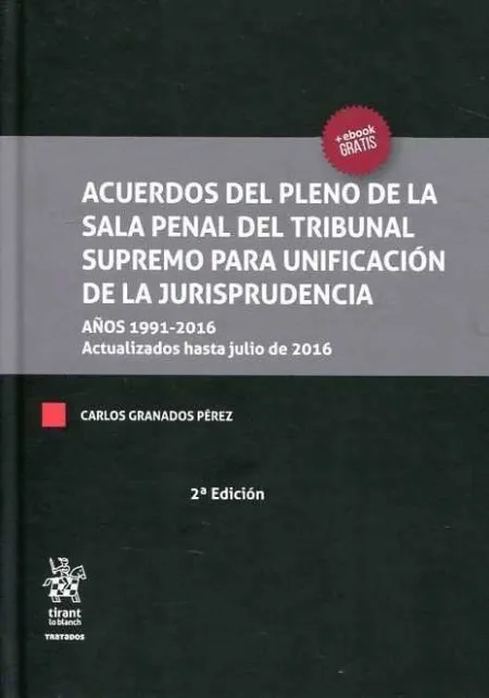 Acuerdos del Pleno de la Sala Penal del Tribunal Supremo para Unificación de la Jurisprudencia. Años 1991-2016