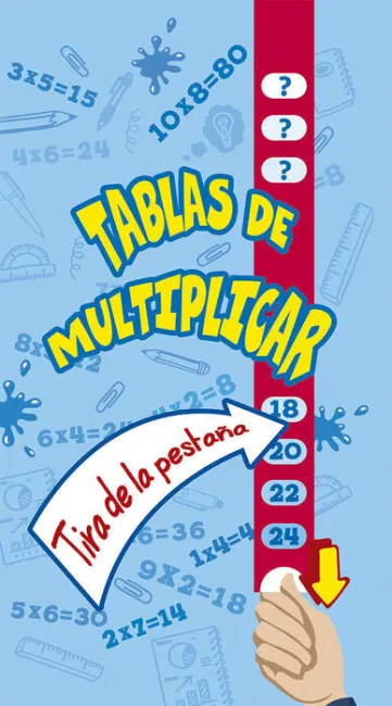 Tablas de Multiplicar. Tira de la Pestaña