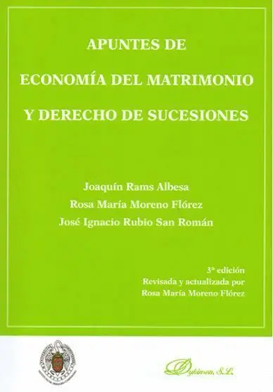 Apuntes de Economía del Matrimonio y Derecho de Sucesiones