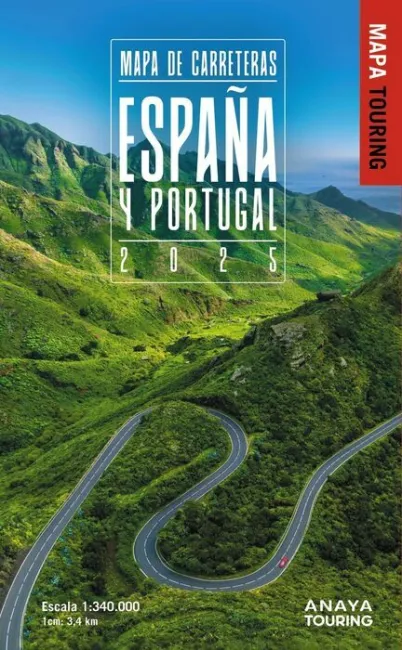 Mapa de Carreteras de España y Portugal 1:340. 000, 2025