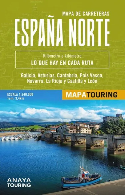 025 Mapa de Carreteras de España Norte 1:340. 000 - (Desplegable)