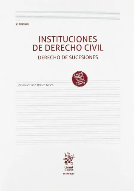 018 Instituciones de Derecho Civil: Derecho de Sucesiones