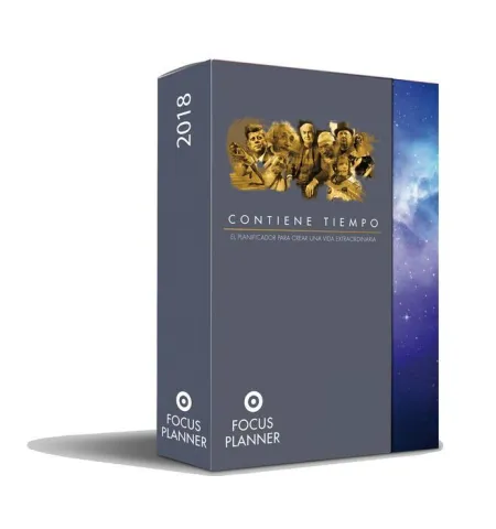 2Vols Focus Planner Galaxy: Planificacion Estrategica 2018 / Planificador 2018