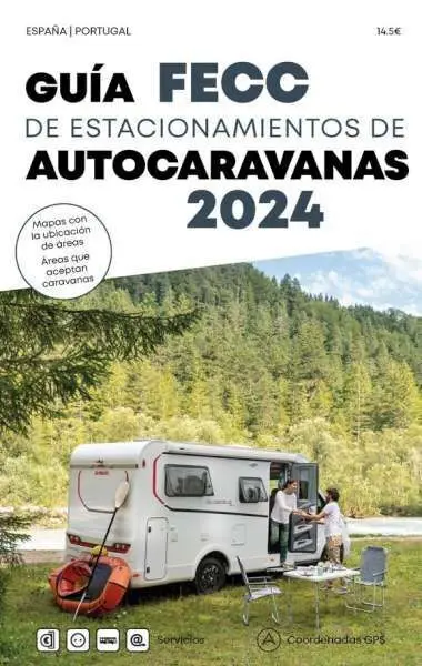 024 Guia Fecc de Estacionamientos de Autocaravanas España, Portugal