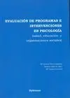 *** Evaluacion de Programas e Intervenciones en Psicologia
