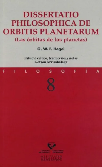 Dissertatio Philosophica de Orbitis Planetarum (Las ÃÂ³Rbitas de los Planetas)