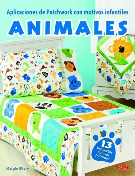 Aplicaciones de Patchwork con Motivos Infantiles Animales