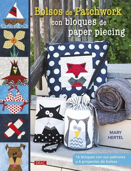 Bolsos de Patchwork con Bloques de Paper Piecing