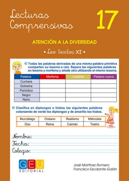 Lecturas Comprensivas 17. Atencion Diversidad. leo Textos Xi