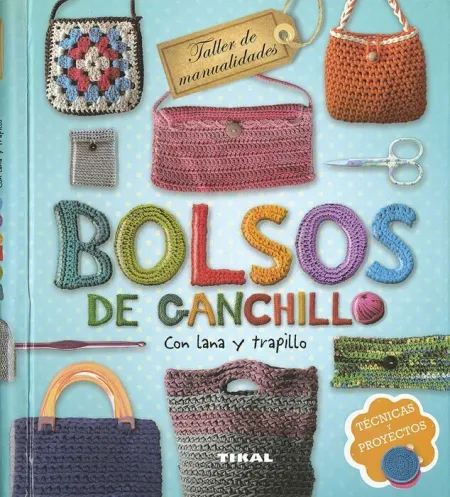 Bolsos de Ganchillo con Lana y Trapillo Ref 422-09