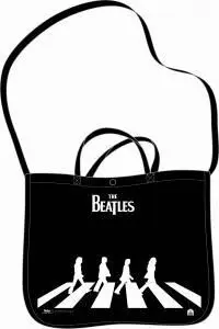 Bandolera The Beatles Shopper con Traccolla - Negro