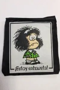 Bolsa Plegable Mafalda Estoy Exhausta