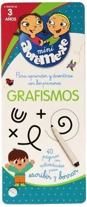 Grafismo +3Años Mini Abremente para Escribir y Borrar