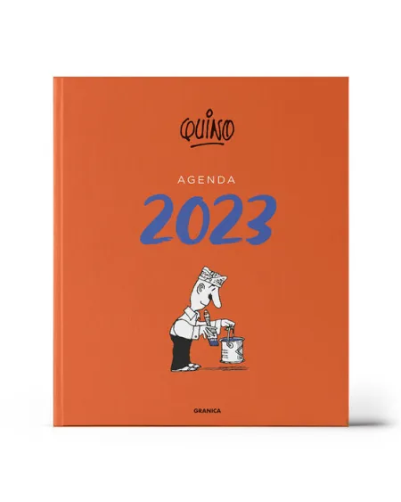 Quino 2023 Agenda Encuadernada Naranja