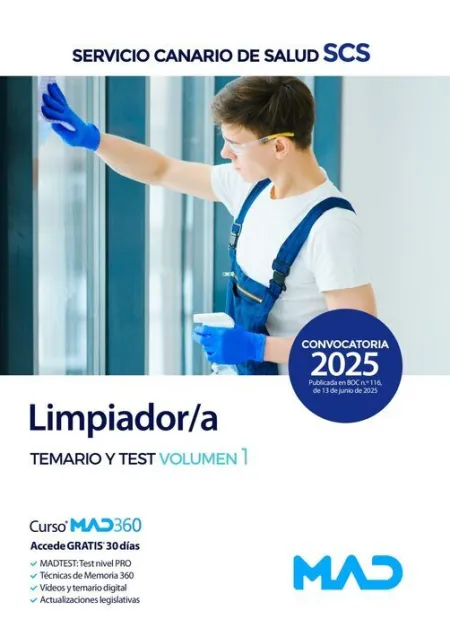 025 T1 Limpiador/A Temario y Test