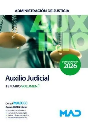 026 T1 Cuerpo de Auxilio Judicial de la Administración de Justicia