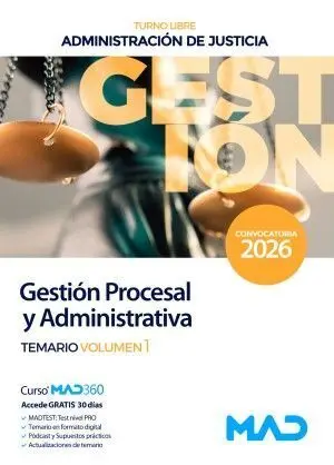 026 T1 Cuerpo de Gestión Procesal y Administrativa (Turno Libre)