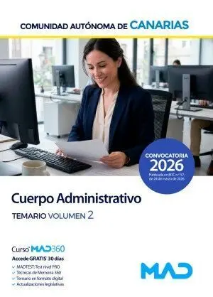 026 T2 Administrativo de la Comunidad Autónoma de Canarias