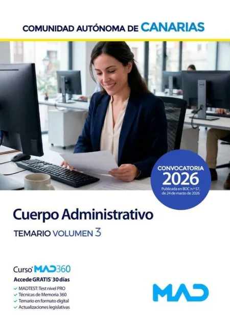 026 T3 Administrativo de la Comunidad Autónoma de Canarias