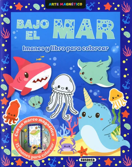 Bajo el Mar. Imanes y Libro para Colorear
