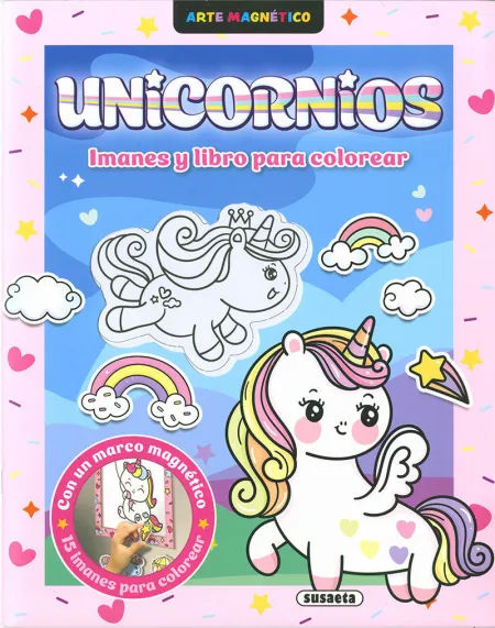 Unicornios. Imanes y Libro para Colorear