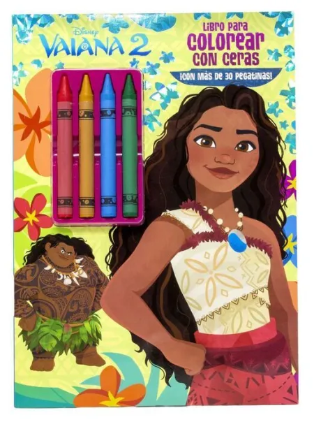 Vaiana 2. Libro para Colorear con Ceras