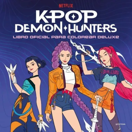 Kpop Demon Hunters - Libro Oficial para Colorear Deluxe