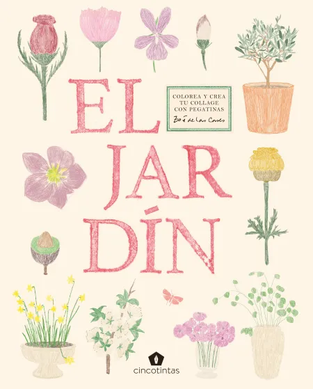 El Jardin Colorea y Crea tu Collage con Pegatinas