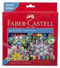 Faber Castell Caja Lapices Roja 60 Colores