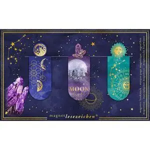 Marcapaginas Magneticos Moonlight 6 Unidades