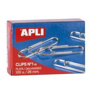 Caja Clips Nº 1 Apli 26Mm