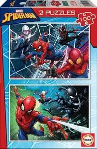 Educa 2 Puzzles Spiderman 100 Piezas