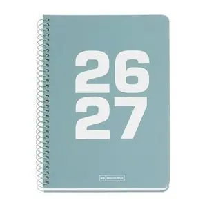 Miquelrius Agenda Escolar 2026/2027 A/5 S/V Horizontal Basic Verde