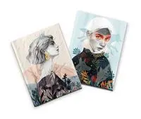 Pack 2 Cuadernos Cosidos Naranjalidad Lobos y Pendiente