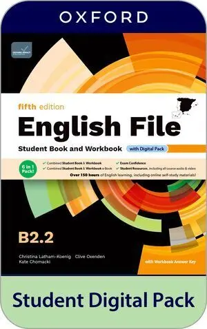 026 English File 5Th Edition B2. 2 Student's Book And Workbook And Digital With Key Pack