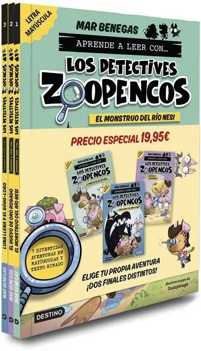 Pack Aprender a Leer con... ¡Los Detectives Zoopencos! 1, 2 y 3: en Letra