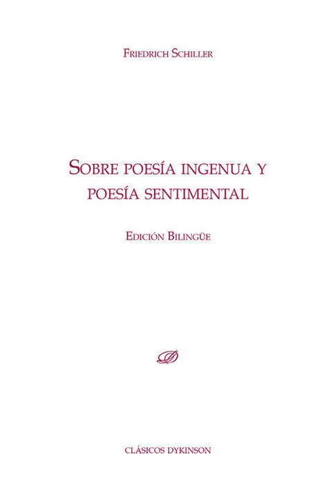 Sobre Poesia Ingenua y Poesia Sentimental