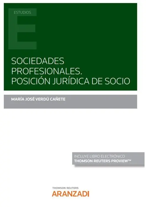 Sociedades Profesionales. Posición Jurídica de Socio (Papel + E-Book)