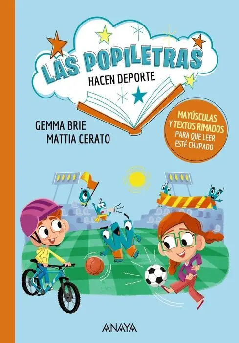 Las Popiletras Hacen Deporte. Mayusculas y Textos Rimados