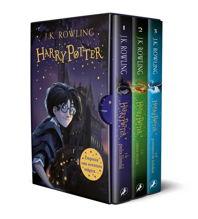 Estuche 3Vols Harry Potter y la Piedra Filosofal/Camara Secreta/Prisionero Azkaban