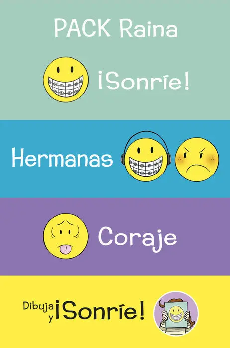 Estuche 4Vols ¡Sonrie / Hermanas / Coraje / Dibuja y Sonrie
