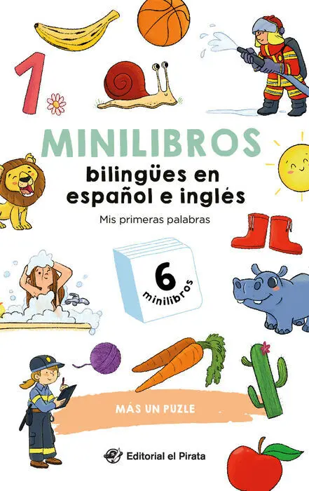 Minilibros Bilingües en Español e Inglés - Mis Primeras Palabras