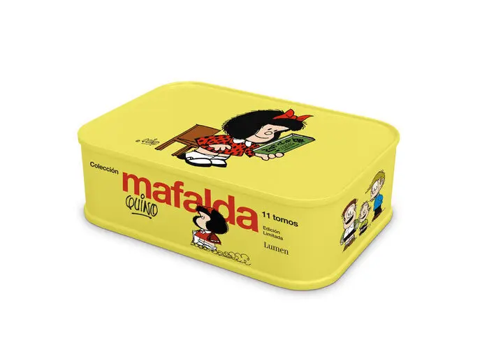 Lata Mafalda 2023 Amarilla 11Tomos en una Lata