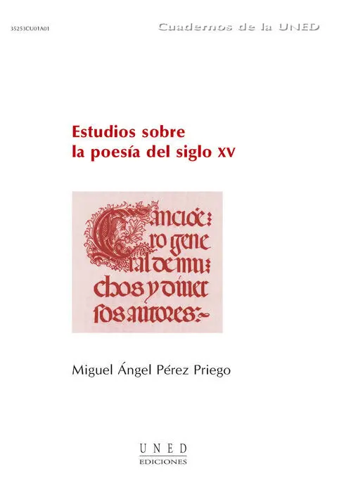 Estudios Sobre la Poesã?Âa del Siglo Xv